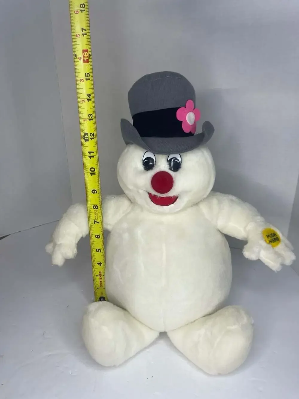 Gemmy Vintage 15” Frosty The Snowman Plush Musical Toy 1990s Works